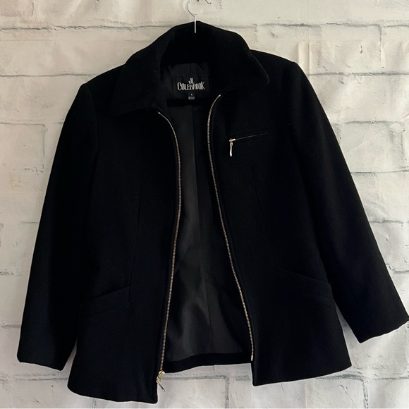 JL Colebrook black wool/cashmere coat. Size S. Like new. - Picture 1 of 4